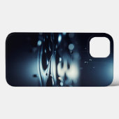Modern Midnight Dew Phone Case Elegant Dark Liquid (Rückseite (Horizontal))