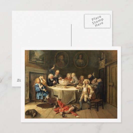 Modern Midnight Postkarte (Vorne/Hinten)