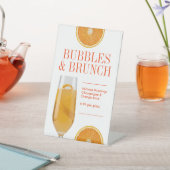 Modern Mimosa Cocktail Bar or Table Brunch LTO Sockelschild (In SItu)