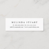 Modern Mini Makeup Künstler Rote Lippen Visitenkarte (Rückseite)