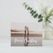 Modern minimal 1 Foto grün Drehbuch Weihnachten Ho (Stehend Vorderseite)