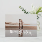 Modern minimal 1 Foto grün Drehbuch Weihnachten Ho (Stehend Vorderseite)