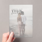 Modern, minimal, 1 Foto, Hochzeit Acryleinladungen (Insitu (Handheld))