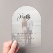 Modern, minimal, 1 Foto, Hochzeit Acryleinladungen (Insitu (Handheld))