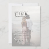 Modern, minimal, 1 Foto, Hochzeit Einladung (Vorderseite)