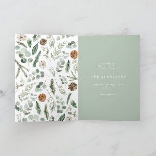 Modern minimal 1 Foto Weihnachtsgeschichten Feiertagskarte