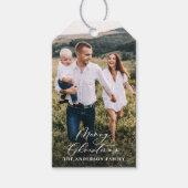 Modern minimal 1 Foto Weihnachtsgeschichten Geschenkanhänger (Vorderseite)