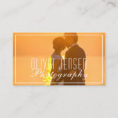 Modern & Minimal 2 Foto Layout Fotografie Visitenkarte (Vorderseite)