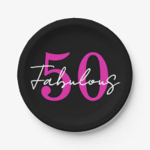 Modern Minimal 50 Fabulous 50th Birthday Party