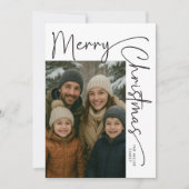 Modern Minimal 5 Foto Weihnachten (Vorderseite)