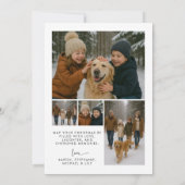 Modern Minimal 5 Foto Weihnachten (Rückseite)