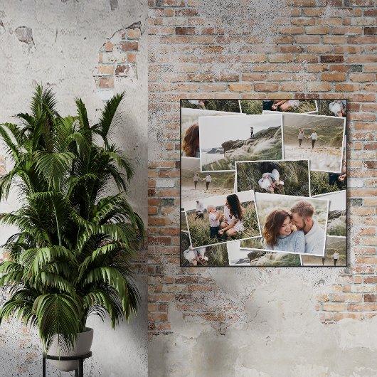 Modern minimal 5 photo elegant simple unique poster