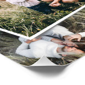 Modern minimal 5 photo elegant simple unique poster (Ecke)