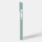 Modern Minimal Aqua Monogram Initial Botanical Case-Mate iPhone Hülle (Rückseite / Links)