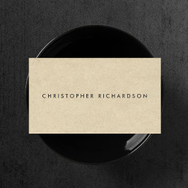 MODERN & MINIMAL AUF DER TAN-KARTON VISITENKARTE