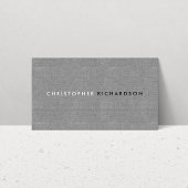 MODERN & MINIMAL auf GRAUEN LINEN Visitenkarte