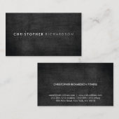 MODERN & MINIMAL AUF SCHWARZHOLZ II VISITENKARTE (Vorne/Hinten)
