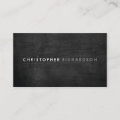 MODERN & MINIMAL AUF SCHWARZHOLZ VISITENKARTE (Vorderseite)