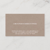 MODERN & MINIMAL AUF TAN-PATRONE II VISITENKARTE (Rückseite)