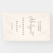 Modern, minimal, beige wedding banner (Horizontal)