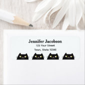 Modern Minimal Black Cat Return Address (Insitu)