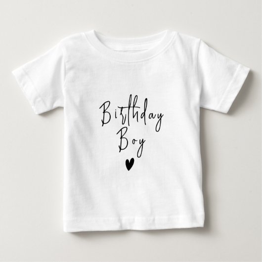 Modern Minimal Boho 1. Geburtstag Baby T-shirt (Vorderseite)