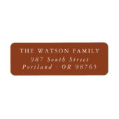 Modern Minimal Boho Rust Red (Vorne)