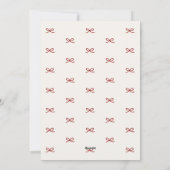 Modern Minimal Bow Six Foto Collage Weihnachten (Rückseite)