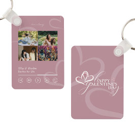 Modern Minimal Chic Music Player Photo Galentines Schlüsselanhänger