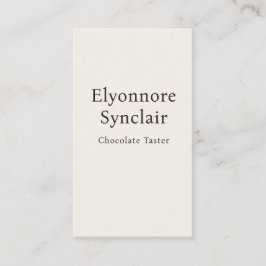 Modern Minimal Chocolate Tasting Qr Code Visitenkarte