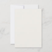 Modern Minimal City Hall Wedding RSVP Card Karte (Rückseite)
