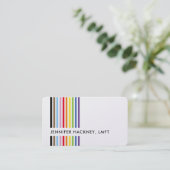 MODERN MINIMAL colorful simple rainbow pride LGBTQ Visitenkarte (Stehend Vorderseite)