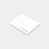 Modern Minimal Custom Hashtag Design Post-it Klebezettel (angewinkelt)