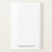 Modern Minimal Custom Logo Business Notebook Notizblock (Rückseite)