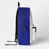 Modern Minimal Der CEO Blau Bedruckter Rucksack (Links)