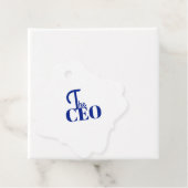 Modern Minimal Der CEO Blau Geschenkanhänger (Beispiel)
