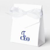 Modern Minimal Der CEO Blau Geschenkschachtel (Vorderseite)