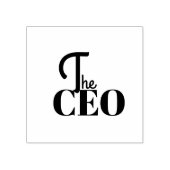 Modern Minimal Der CEO Blau Gummistempel (Prägung)