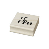 Modern Minimal Der CEO Blau Gummistempel (Stempel)