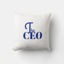 Modern Minimal Der CEO Blau Kissen