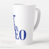 Modern Minimal Der CEO Blau Milchtasse (Rechte Ecke)