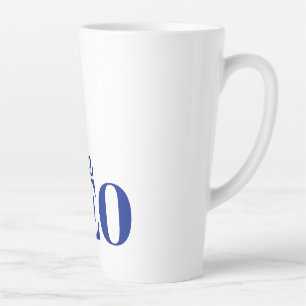 Modern Minimal Der CEO Blau Milchtasse