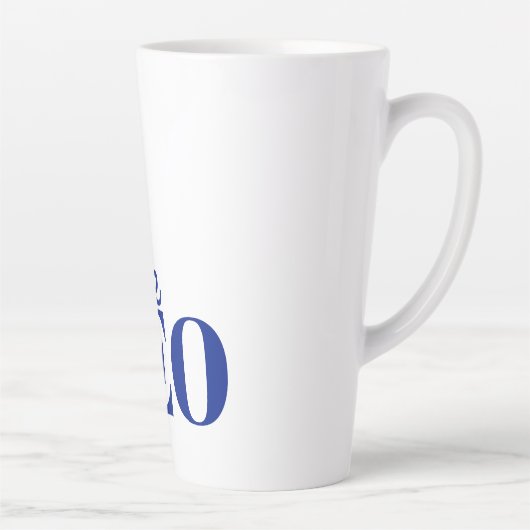 Modern Minimal Der CEO Blau Milchtasse (Rechts)