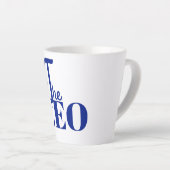 Modern Minimal Der CEO Blau Milchtasse (Rechte Ecke)