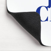 Modern Minimal Der CEO Blau Mousepad (Ecke)
