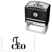 Modern Minimal Der CEO Blau Permastempel (Beispiel)