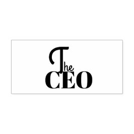Modern Minimal Der CEO Blau Permastempel