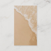 Modern Minimal Diaper Raffle Beach Baby Shower Begleitkarte (Rückseite)