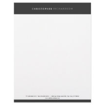 MODERN & MINIMAL Dunkelgrau Letterhead