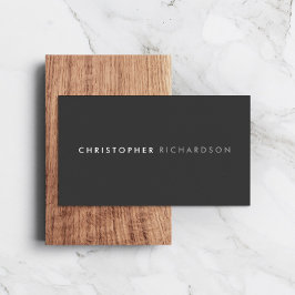 MODERN & MINIMAL Dunkelgrau Visitenkarte
